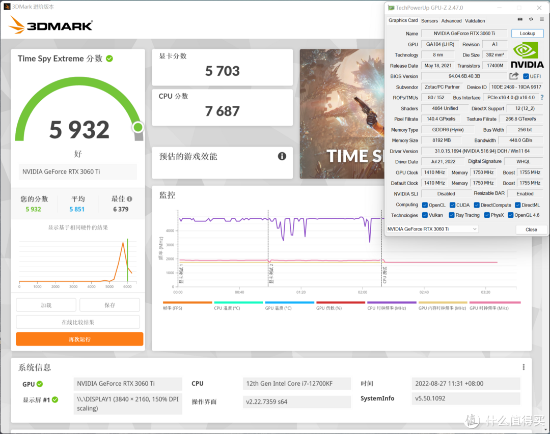 索泰RTX 3060 Ti AMP月白GOC显卡评测，颜值出众短小精悍