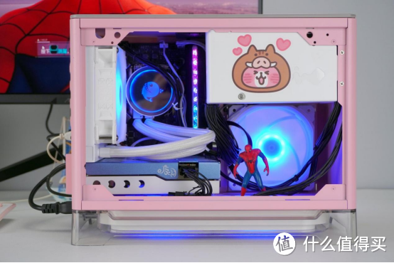 用盈通RTX3060萌宠给女同事装了一台粉色ITX,可以畅玩4K《漫威蜘蛛侠》