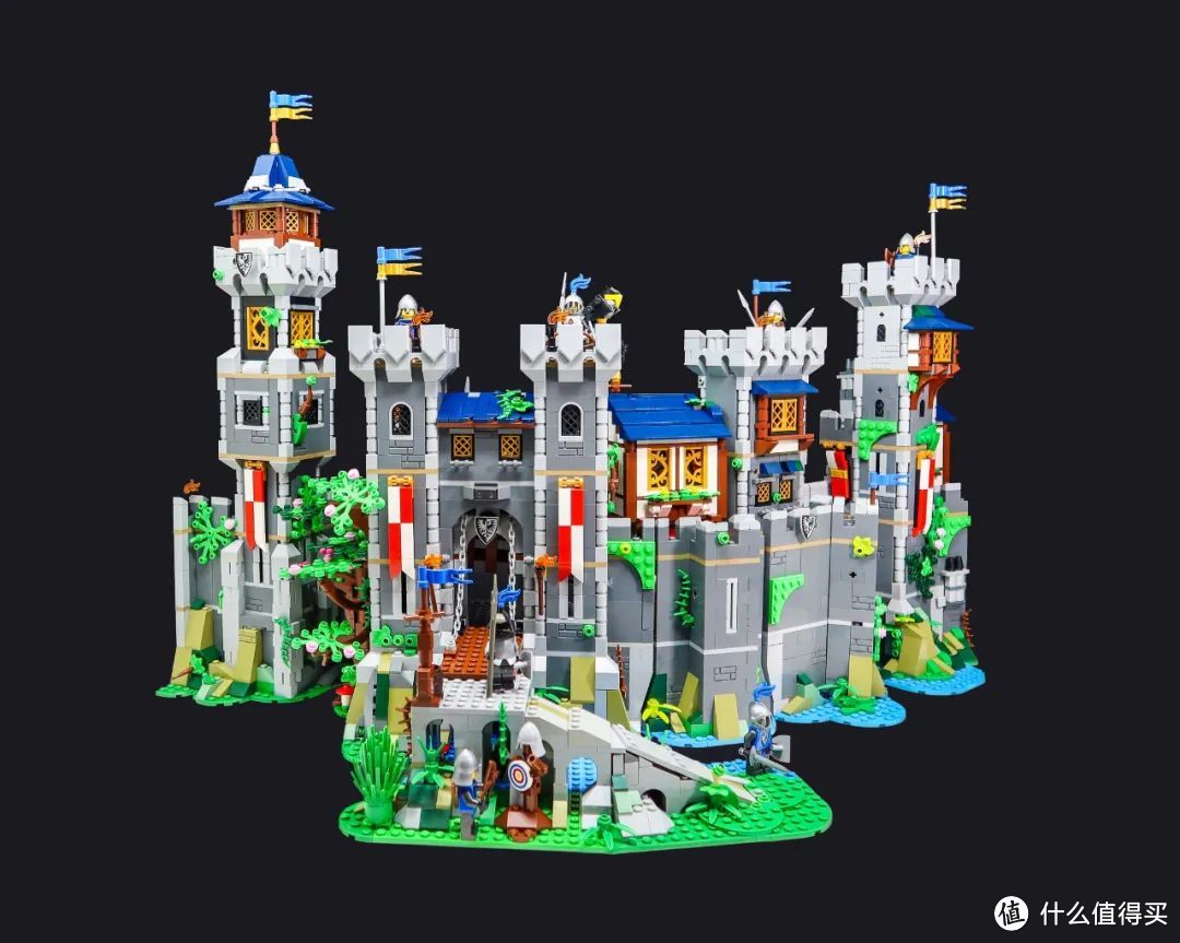 乐高城堡MOC欣赏：黑鹰骑士版本的10305城堡
