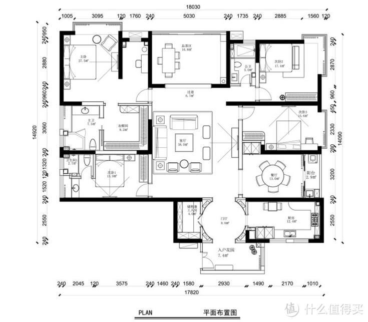 211平米大平层,集中式,新古典,轻奢,现代风格的独特混搭家居