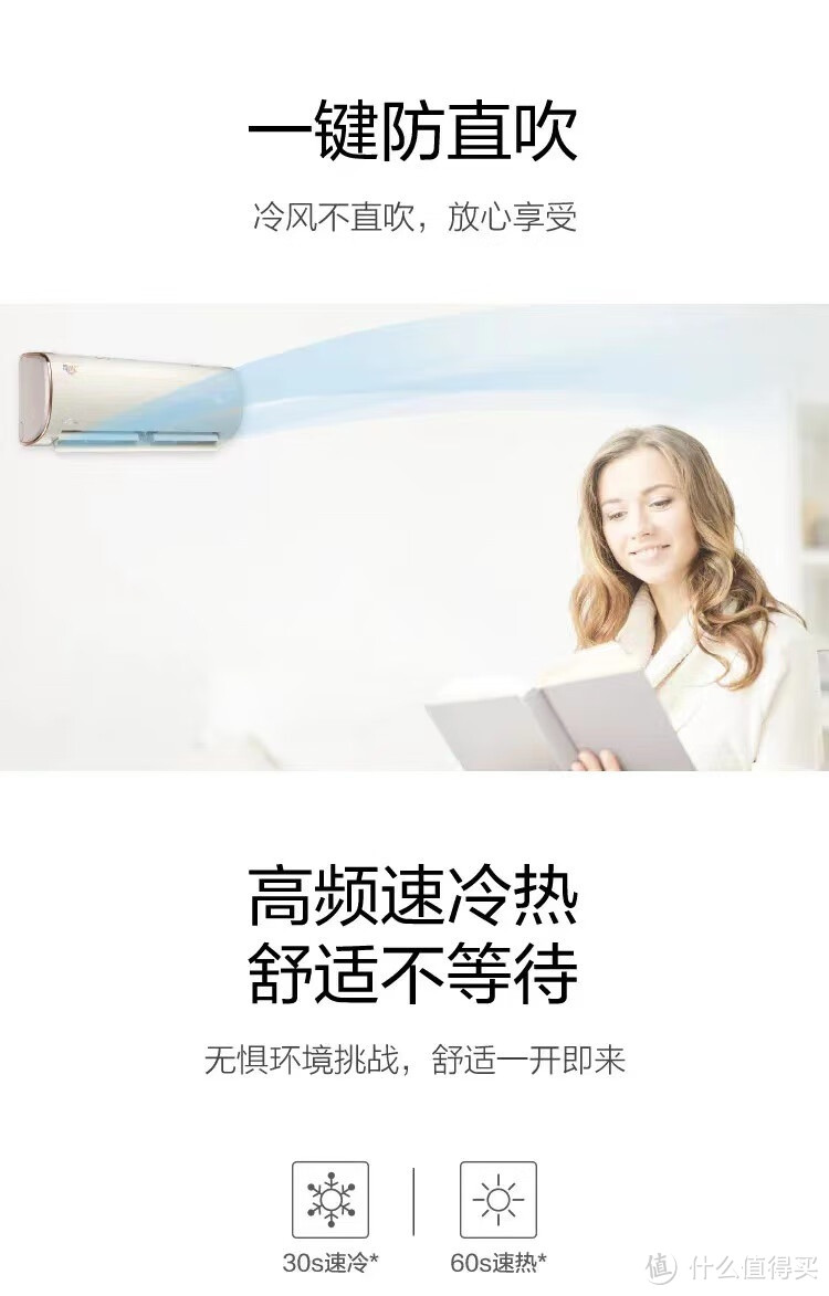 美的（Midea）新一级能效KFR-35GW/BP3DN8Y-PG100(1) 1.5匹 智能变频冷暖挂机