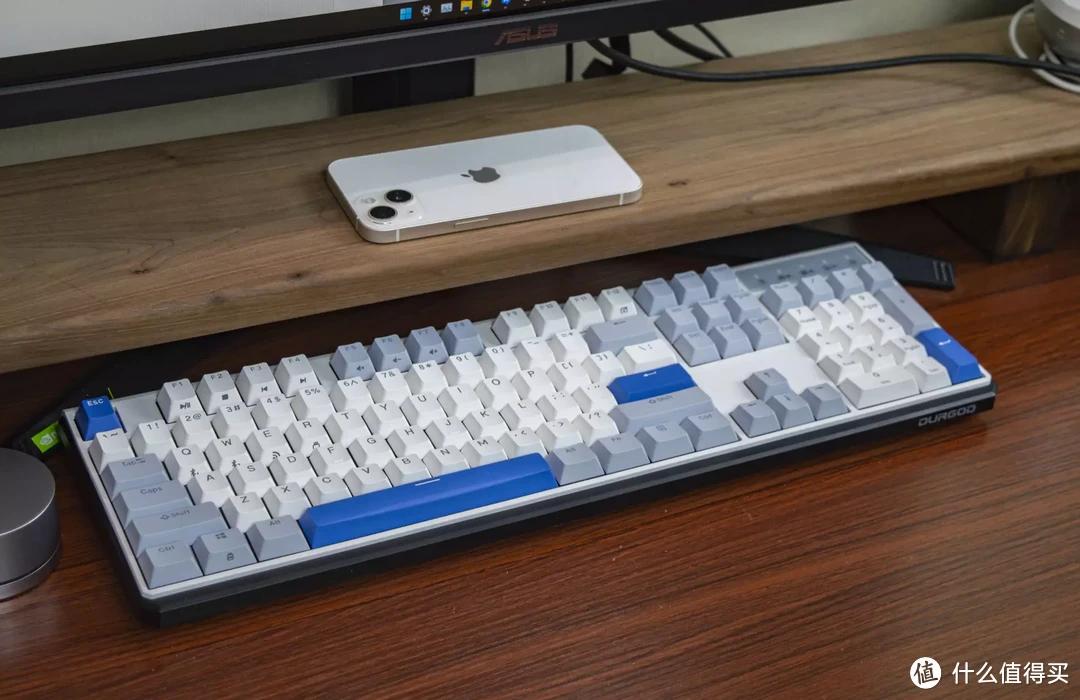 高颜值全尺寸:杜伽K610w无线三模机械键盘开箱