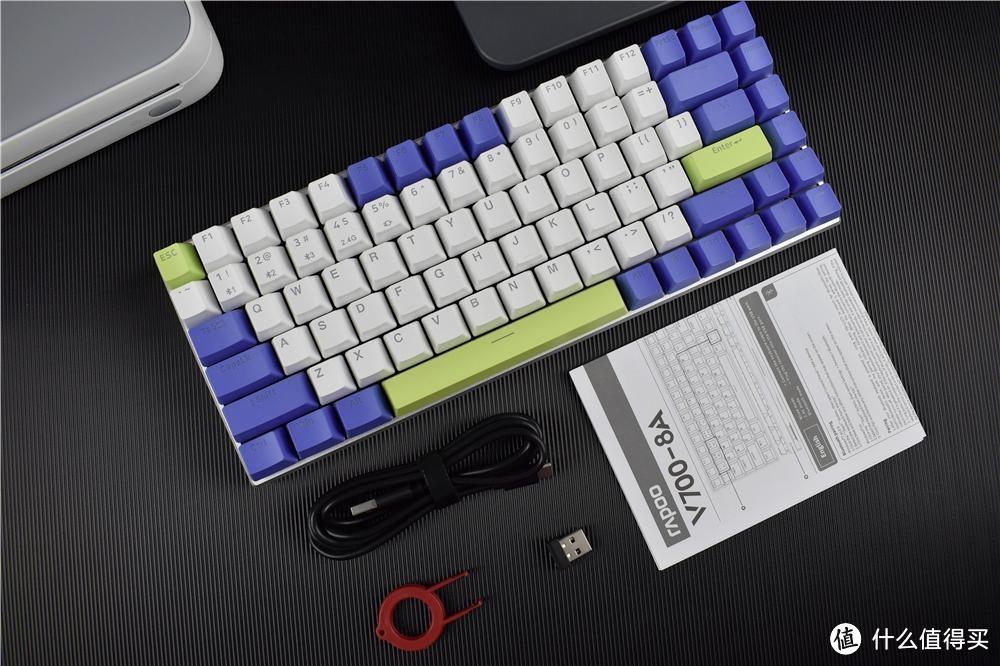 高颜值机械键盘,三模84键位设计,这款雷柏新品让人爱不释手!