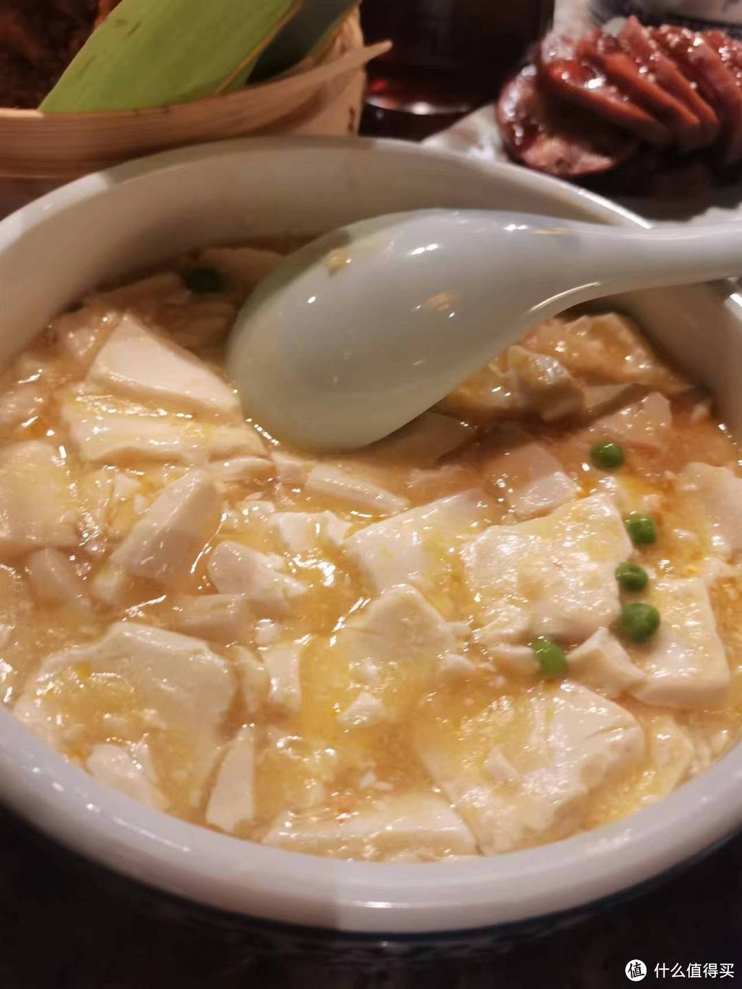 虾黄豆腐