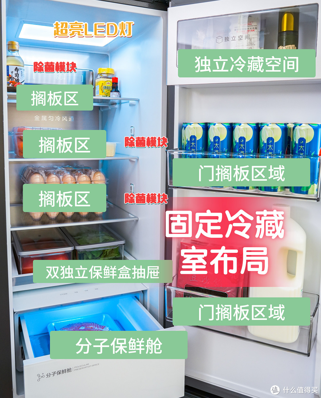 冷藏一键变冷冻，冷冻一键变冷藏！分子级保鲜，TCL格物冰箱Q10，可以自由变换的魔方冰箱！