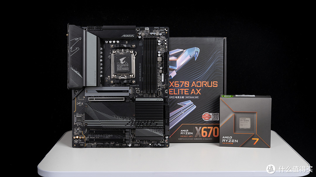 锐龙7 7700X+X670 AORUS ELITE AX小雕AX上手体验，一键节能立降功耗和温度