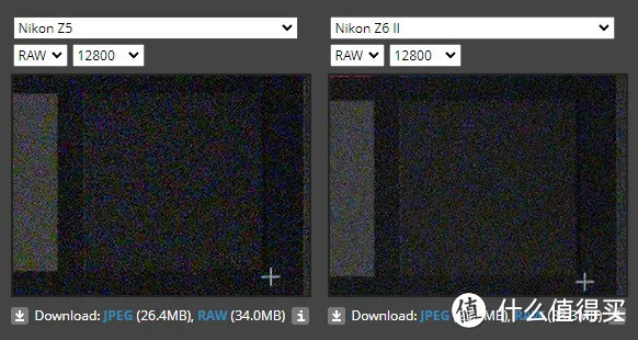 在 12800 的时候，Z6II 的高感还是要优秀一些