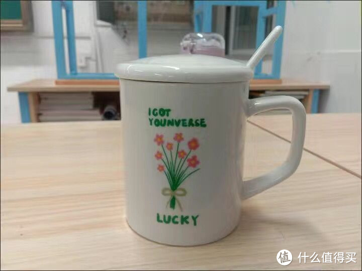 马克杯带盖带勺子杯子陶瓷女学生韩版可爱水杯家用早餐咖啡喝水杯