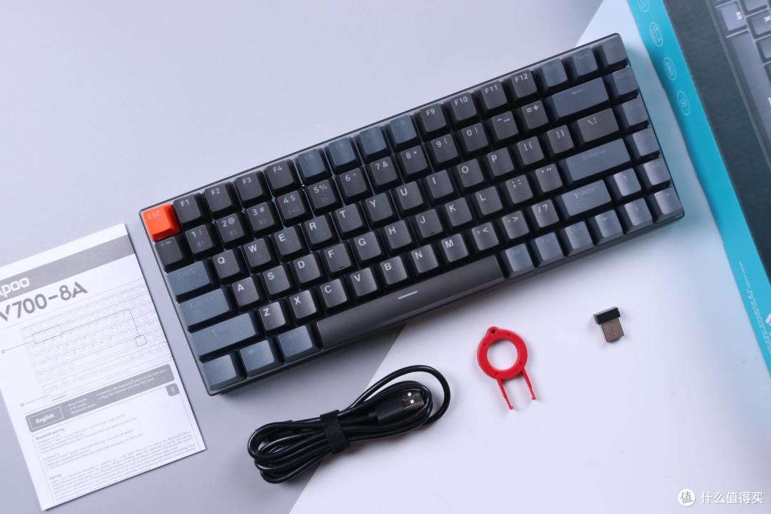 一把键盘可满足多设备使用,雷柏v700-8a无线机械键盘体验