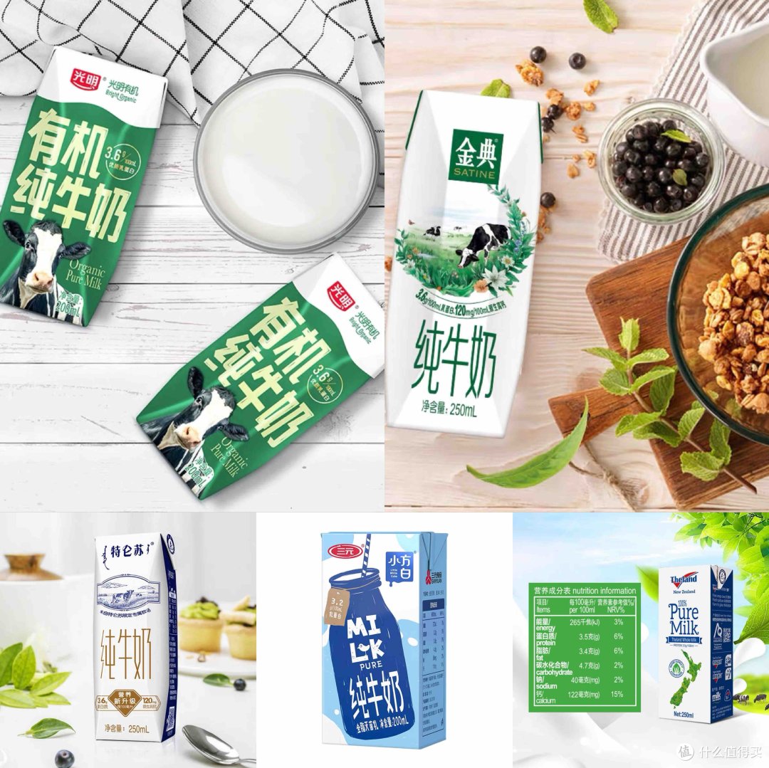 都是站内比较热门的牛奶了