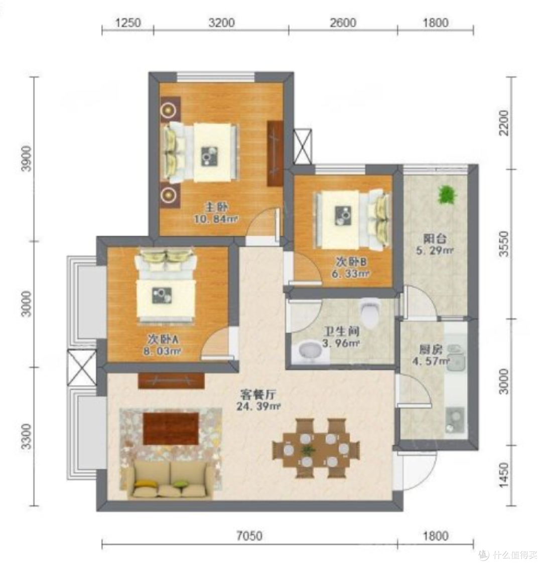 第一次装修新房，82㎡刚需户型装成三室两厅，打扫干净效果挺棒的