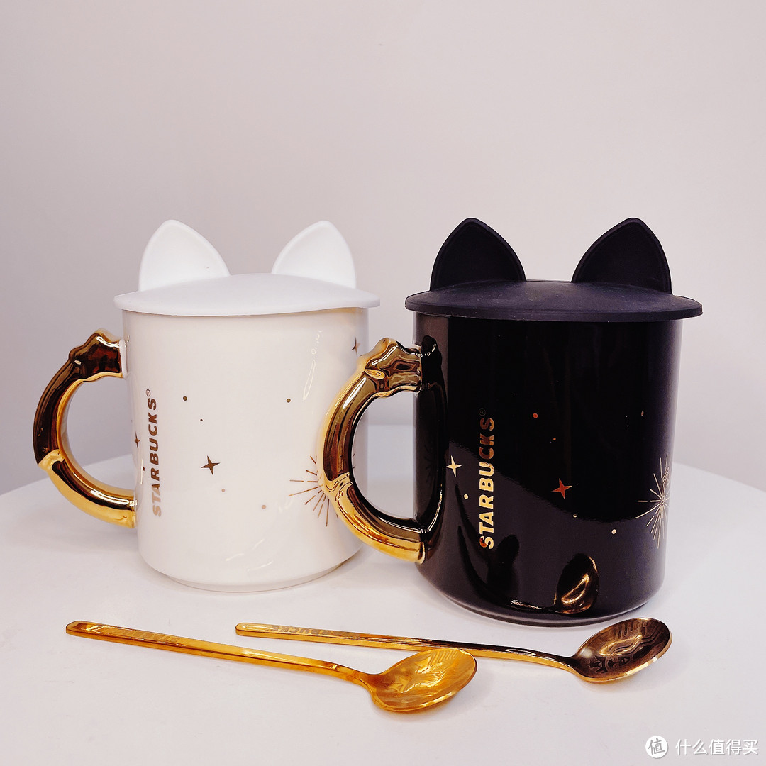 结婚礼物!高颜值水杯!必入咖啡杯!高端陶瓷杯!好物推荐!带盖勺杯子!