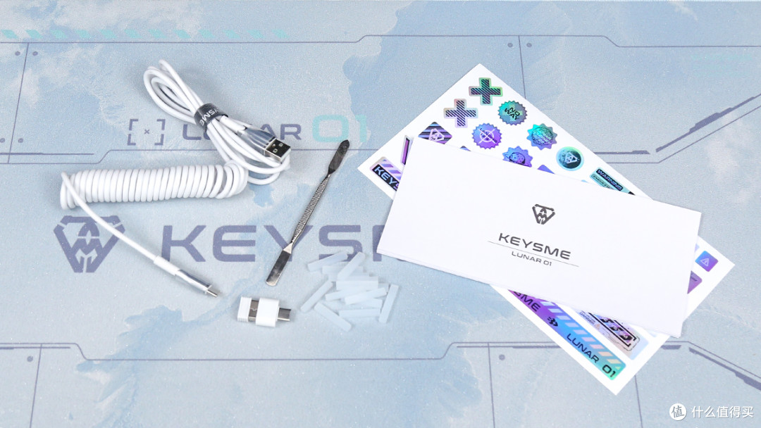 KeysMe Lunar 01三模无线机械键盘评测:炫酷潮玩