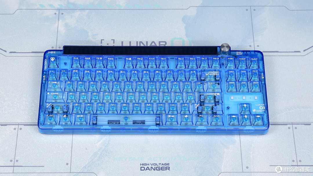 KeysMe Lunar 01三模无线机械键盘评测:炫酷潮玩