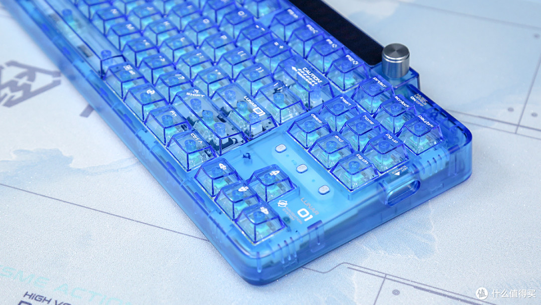 KeysMe Lunar 01三模无线机械键盘评测:炫酷潮玩