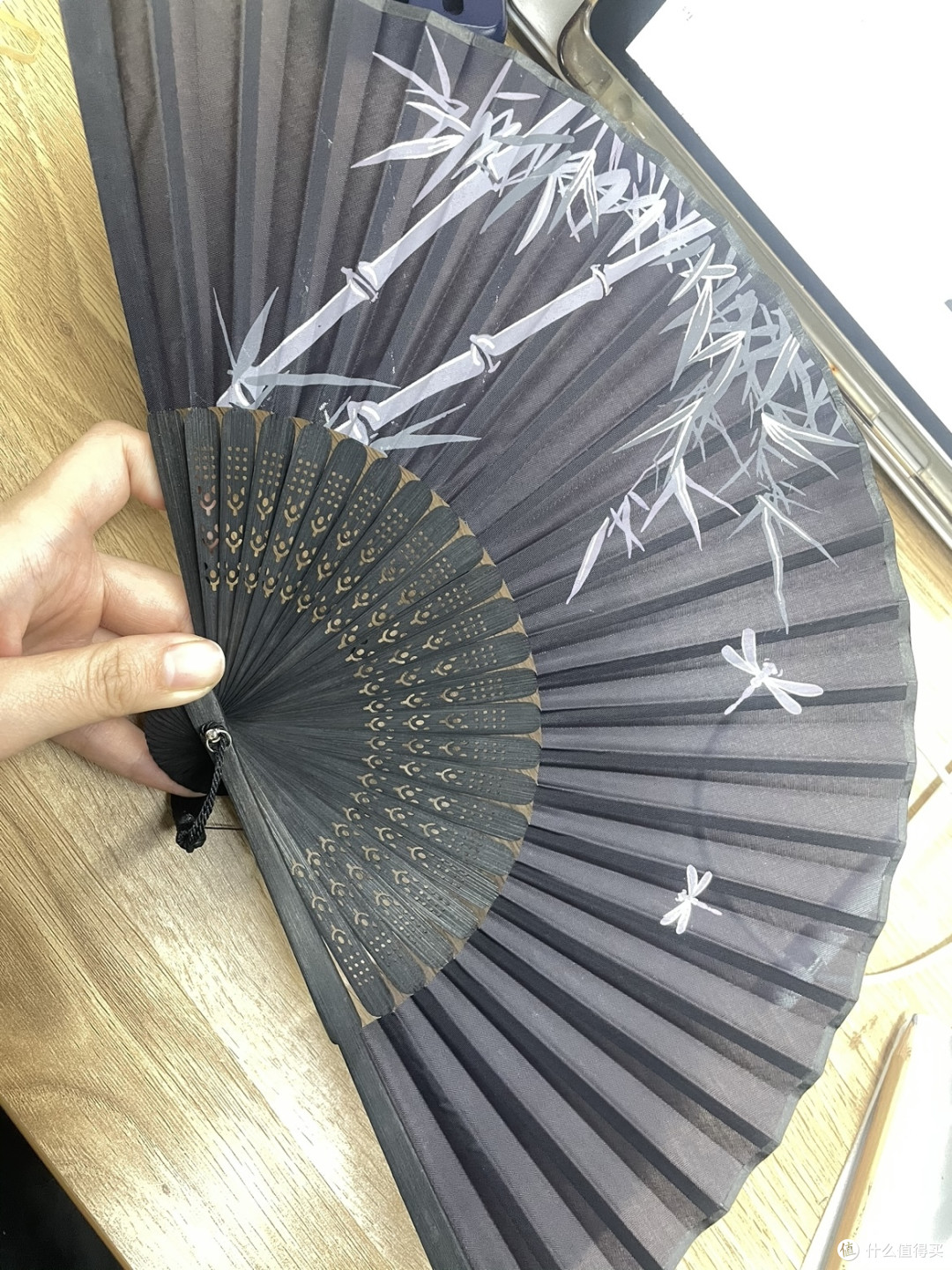 纯手工制作竹制单面折扇,性价比真的不要太高