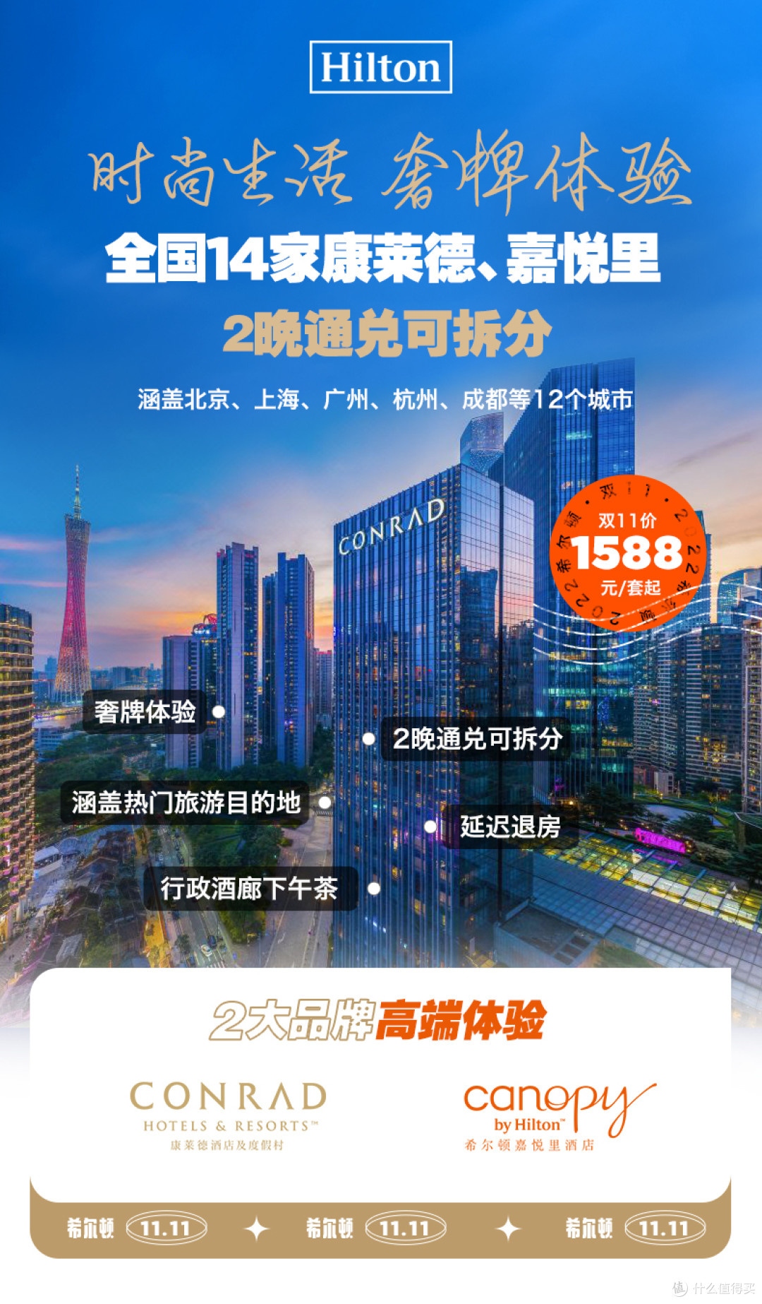 2022飞猪双11高奢酒店房券销量榜