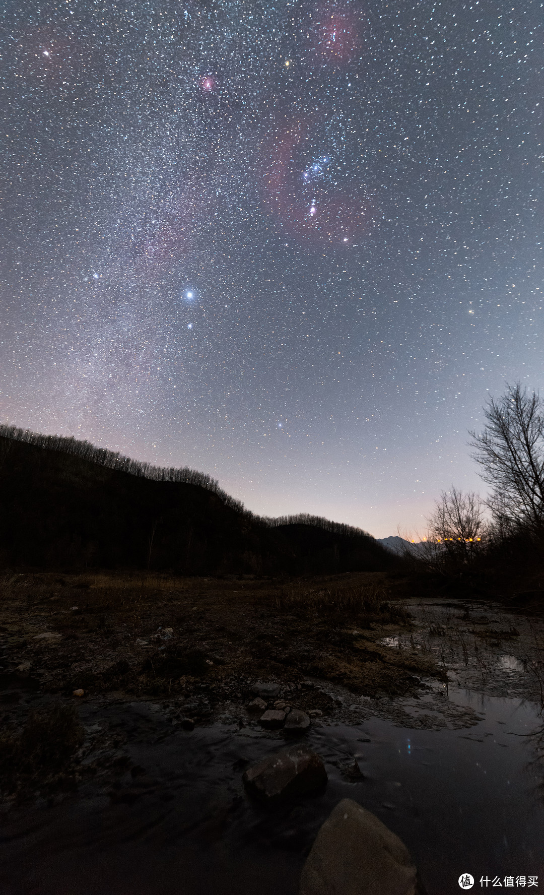 和波哥一起去拍纪录片，晚上出来拍星空