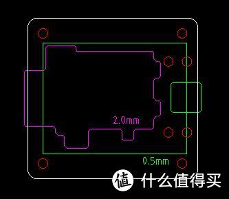 再扩大一点，留出余量，当时脑子抽抽了，围着框扩了1mm，结果只能用1.5mm的铣刀