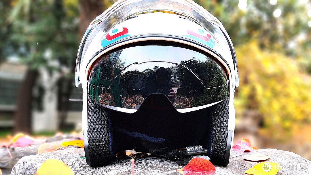 真相来源实测，这款100出头的防雾保暖又挡强光的Smart4u双镜片摩托车头盔有点强