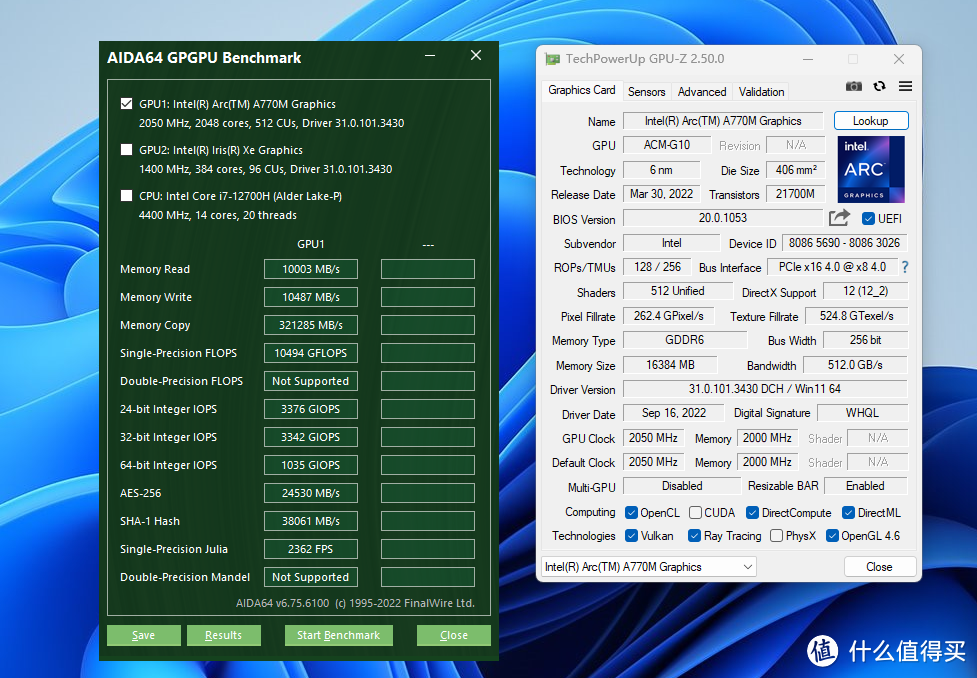 【I卡实测 】INTEL A770M 16GB