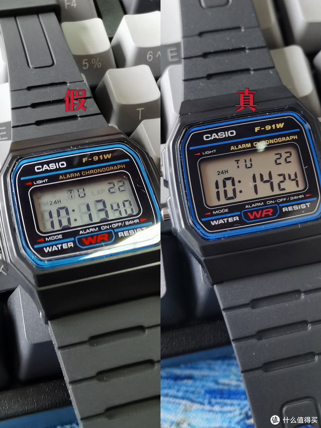 垃圾佬的自我修养之便宜也不能买假的啊～卡西欧casio f-91w真假实物