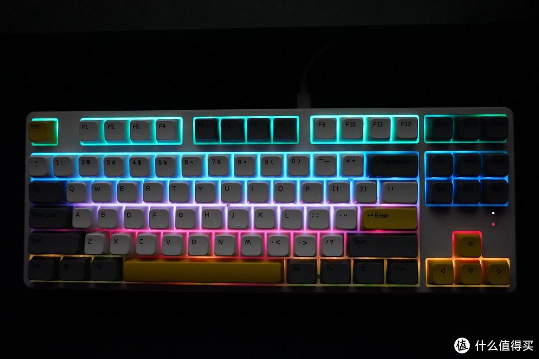 三层消音+RGB灯效， 仅售299元起！黑爵AK873三模机械键盘上手