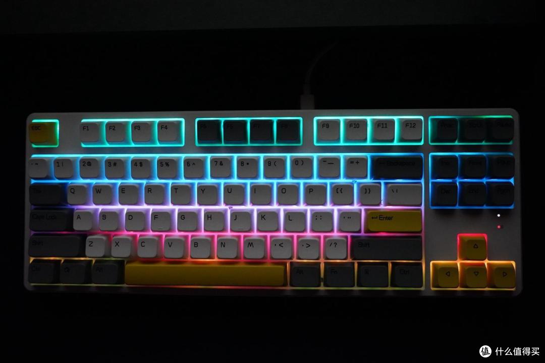 三层消音+RGB灯效， 仅售299元起！黑爵AK873三模机械键盘上手
