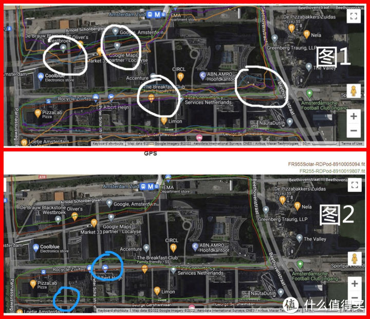 引用国外爱好者 市区高楼路段 测评的轨迹