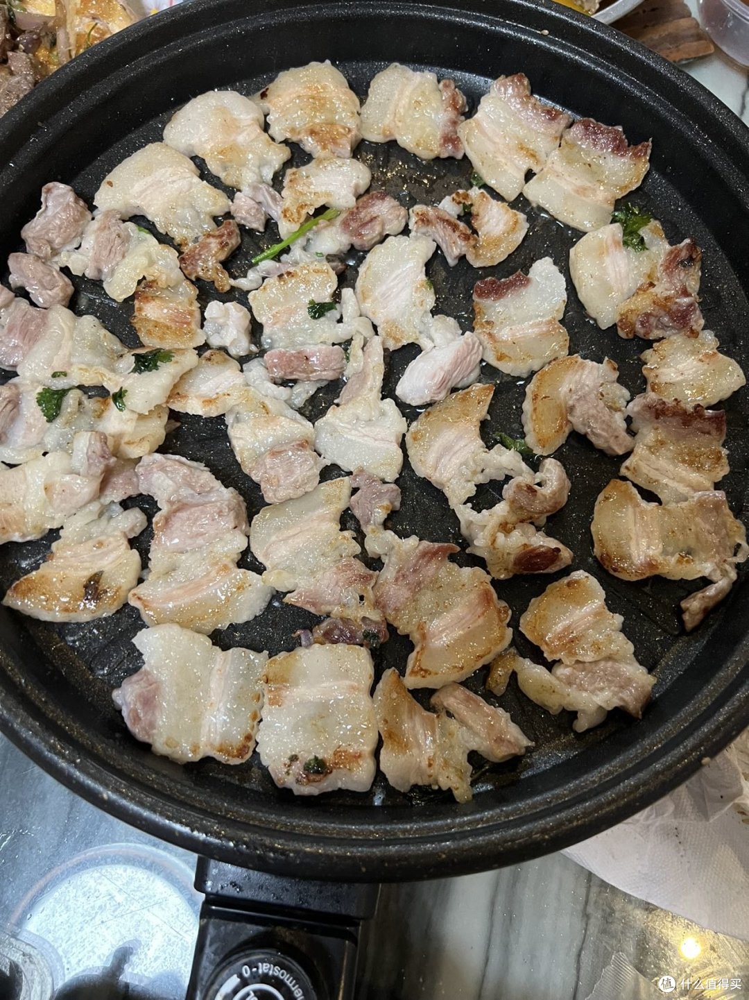 事实证明五花肉切片烤的时候好累
