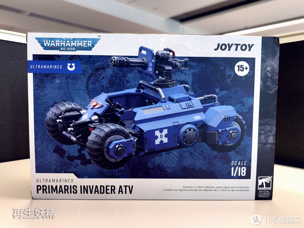 JOYTOY 暗源 战锤40K 原铸入侵者全地形车（ATV）开箱、把玩，桌面星际战士机动化小队初建成
