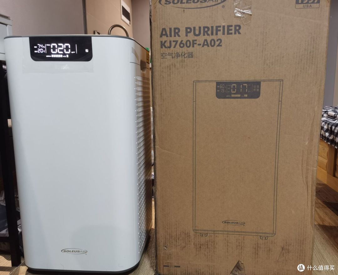 空气净化器实物开箱,SoleusAir 舒乐氏A02实用体验分享