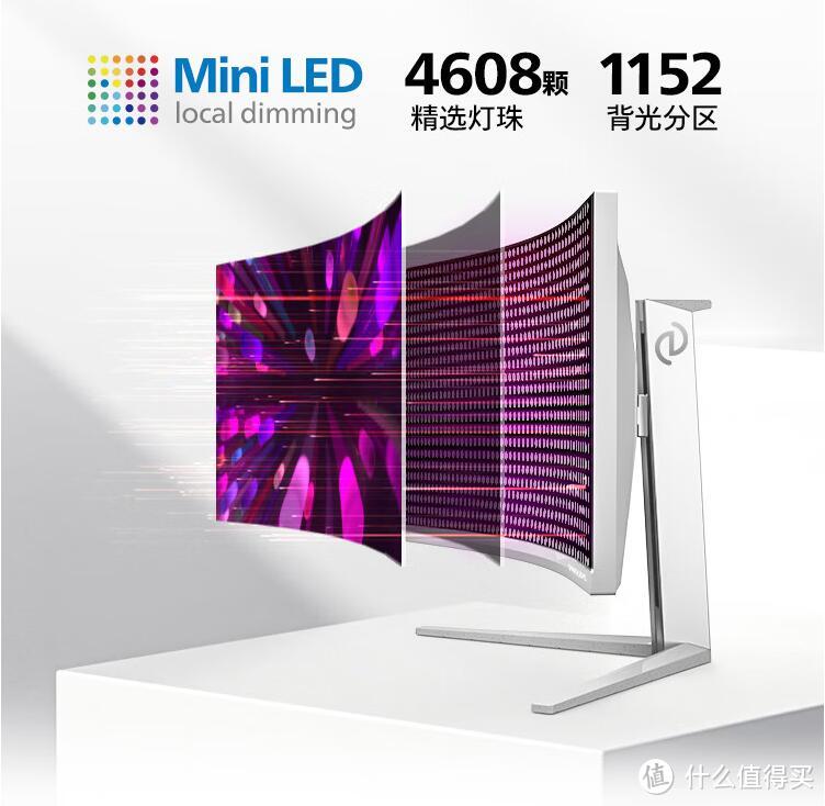 沉浸体验，功能强大、飞利浦MiniLED曲面带鱼屏显示器34M2C7600MV 评测