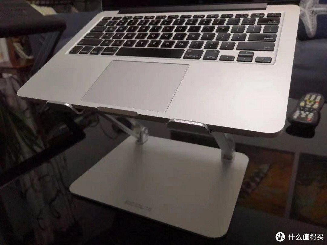 宜客莱（ECOLA）360°旋转笔记本支架 手提电脑桌面增高散热器架子折叠立式铝合金升降支架苹果华为联想