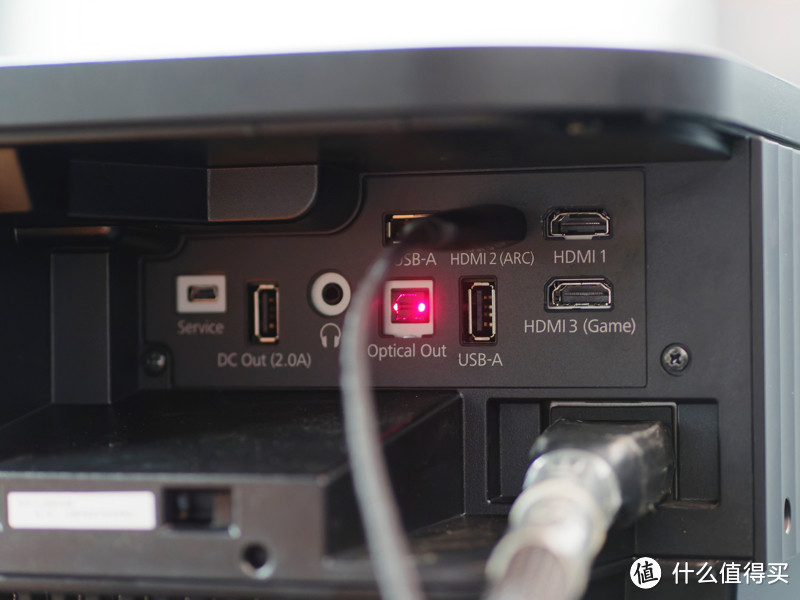配备了3组HDMI接口，其中HDMI 3 (Game)专门针对游戏应用