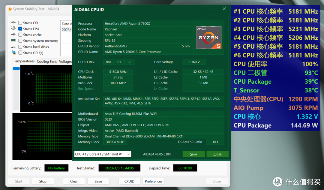 AMD锐龙7000非X系列处理器首发评测，功耗更低、超频可玩还送散热器