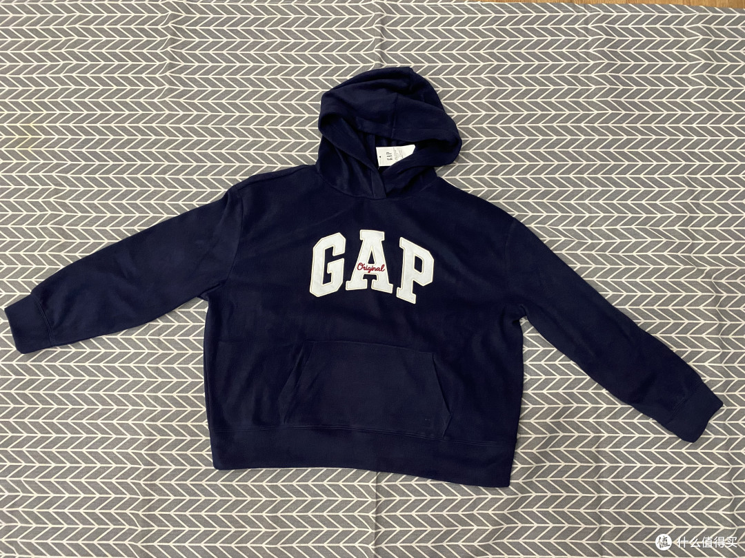 Gap女式LOGO摇粒绒宽松运动连帽衫