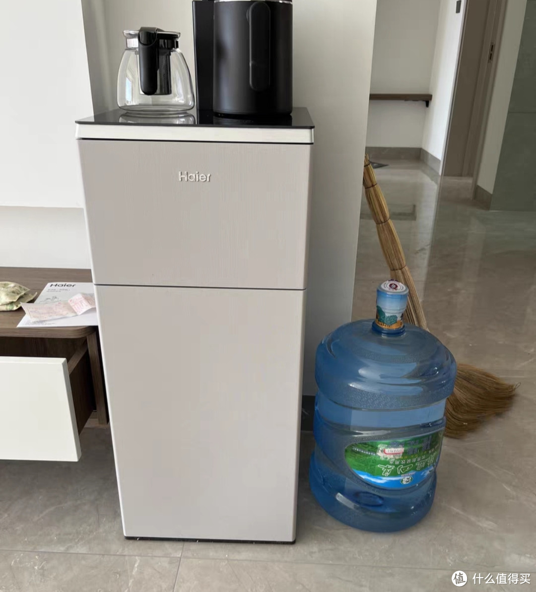 海尔立式饮水机家用下置水桶冷热全自动桶装水茶吧机