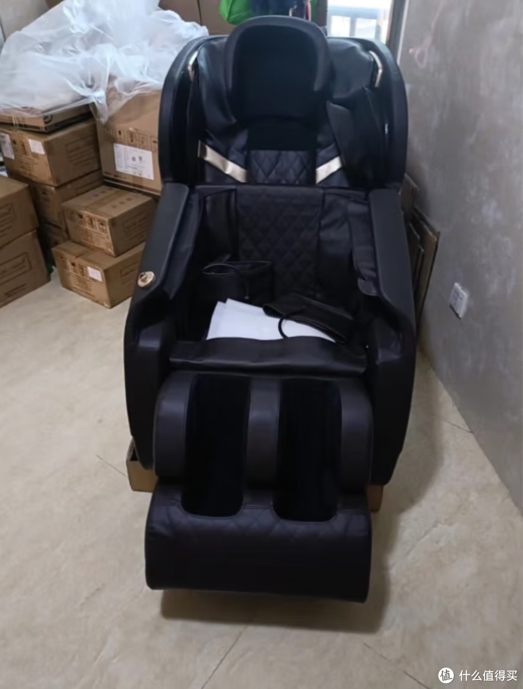 奥克斯（AUX） 按摩椅T100家用太空舱全自动全身零重力电动智能多功能老人爸爸妈妈生日礼物实用 米棕色店