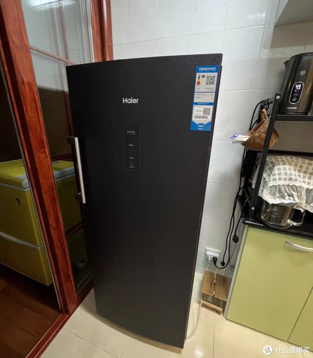 海尔190升家用抽屉小冰柜无霜立式冷柜母乳冷冻冷藏储奶冰箱