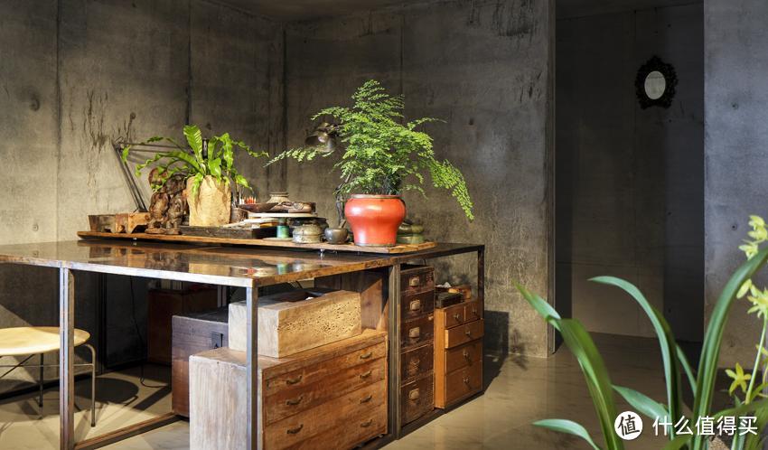 台北建筑师的家,112平全屋刷水泥,热带寂静风,超有品