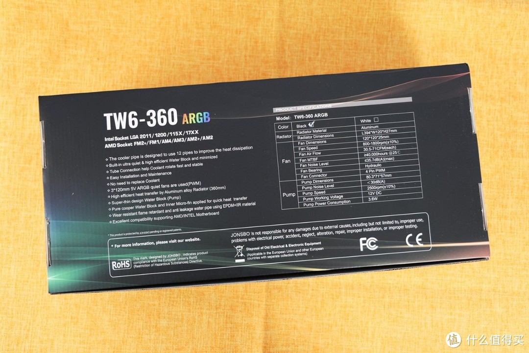 灯光靓颜值，便宜又好用——乔思伯TW6-360新品水冷散热器体验评测