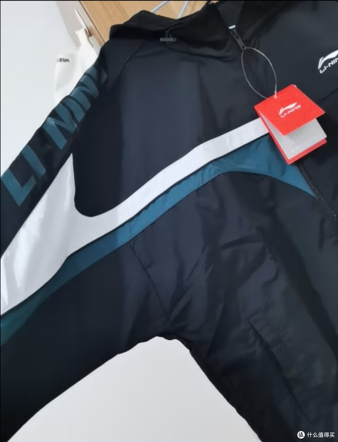 李宁（LI-NING）肖战同款运动风衣男子防风防泼水开衫连帽休闲外套AFDR405 黑色-2 XL