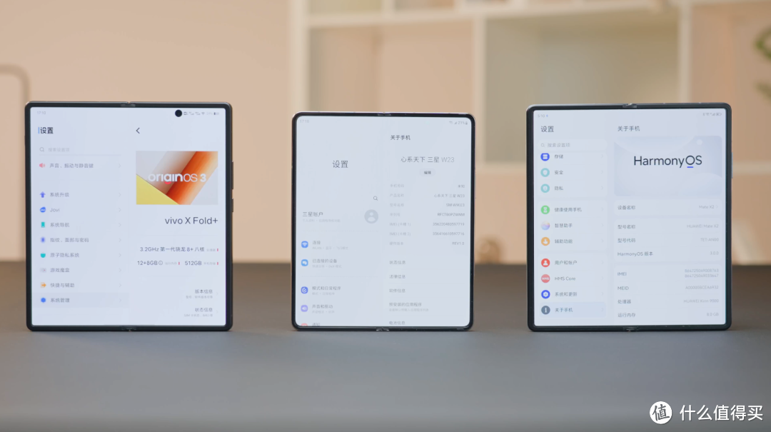 三星 W23、华为 Mate X2、vivo X Fold+，谁是商务折叠之王？