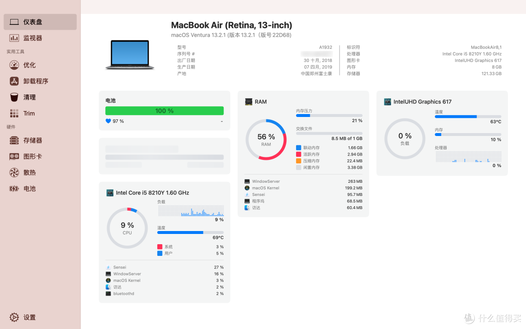 退库MacBook Air 2018值得入手吗？不到800元拿下，成色真不错，确实是捡漏了！附重装系统和硬件性能测试