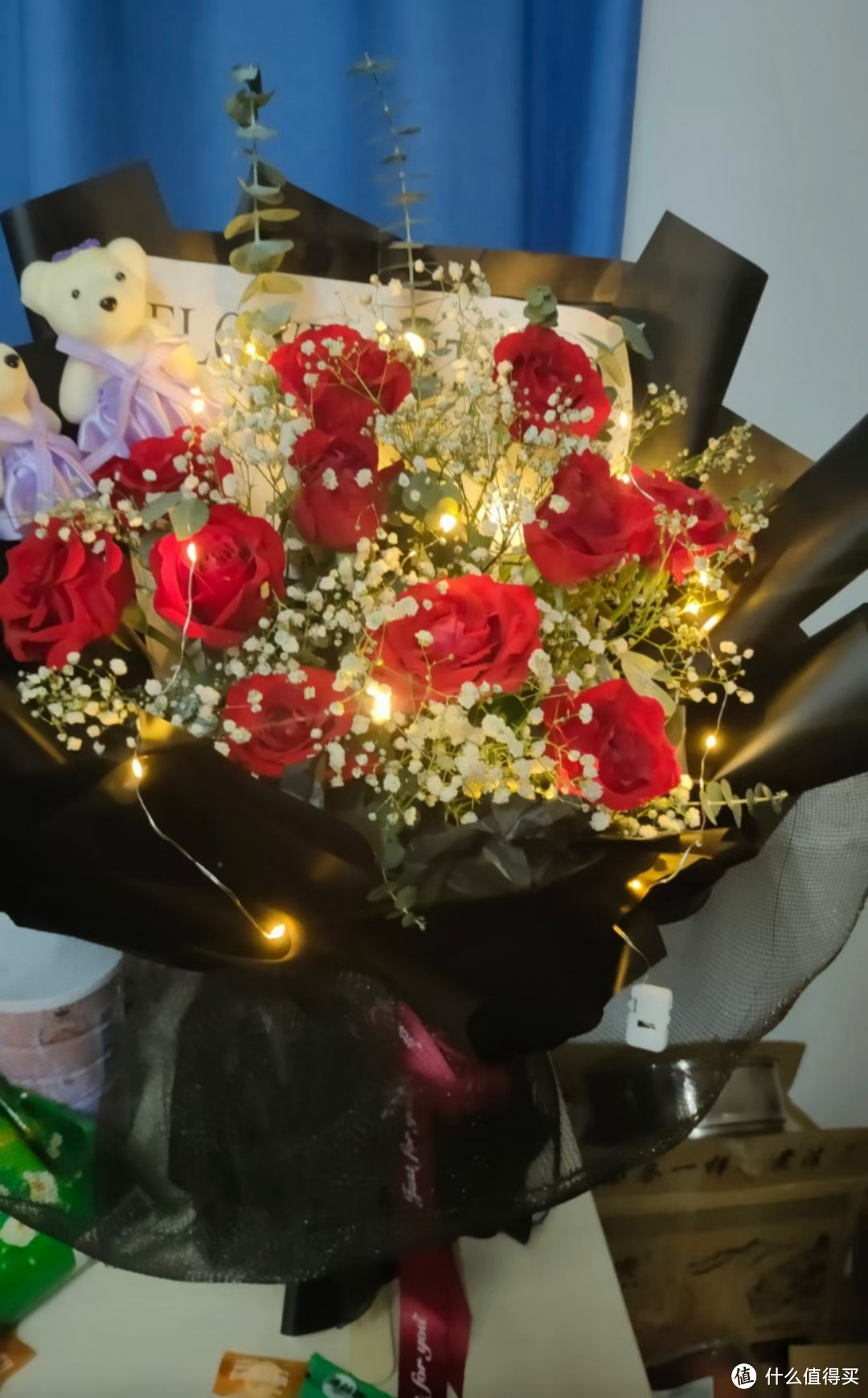 情人节当天男朋友送的玫瑰花
