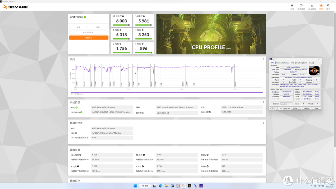 CPU profiler无论是单核心还是多核心，问题不大，多核心超过6000+