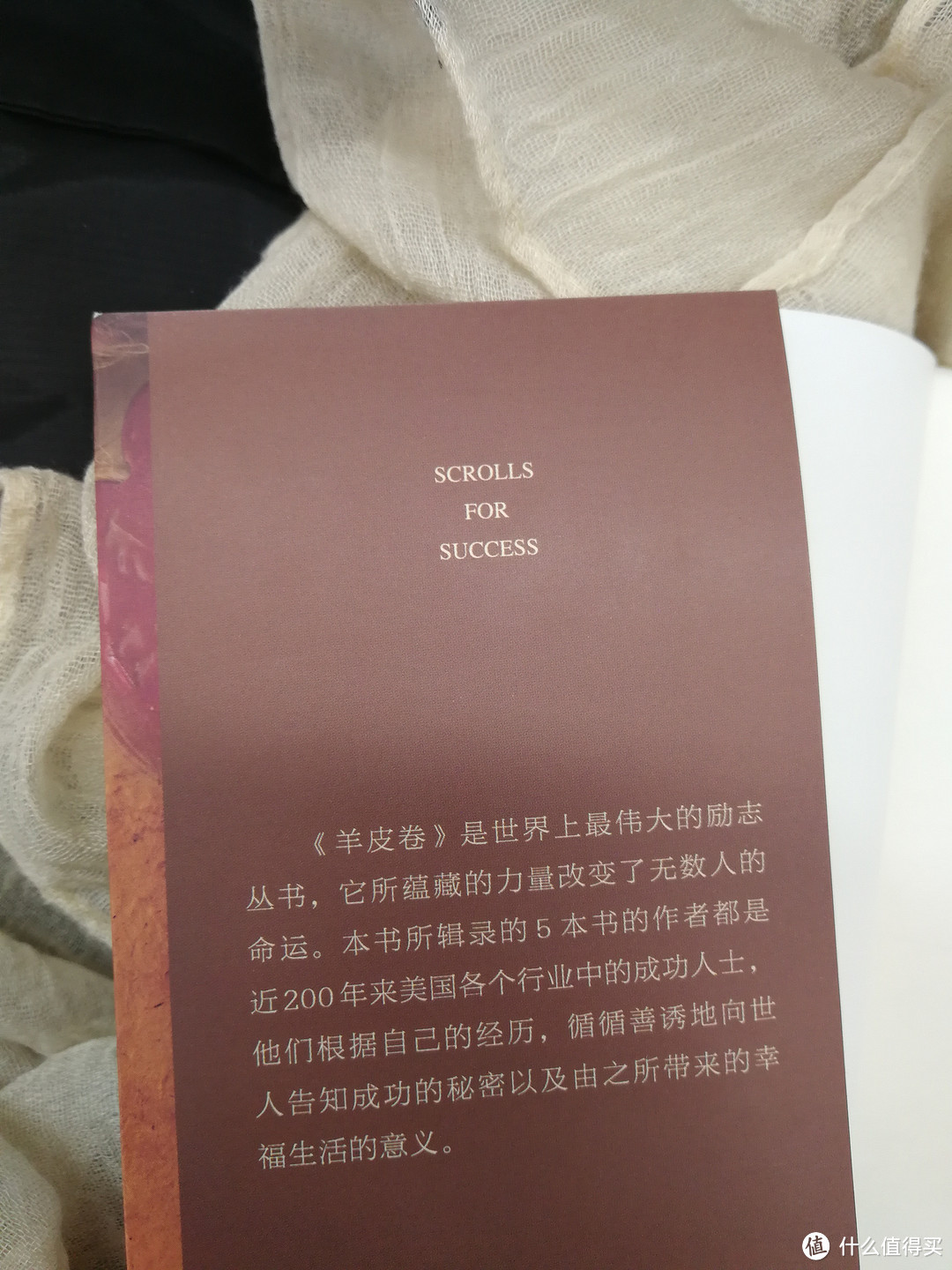 之前一直存着没读的羊皮卷，现在终于读了一半。