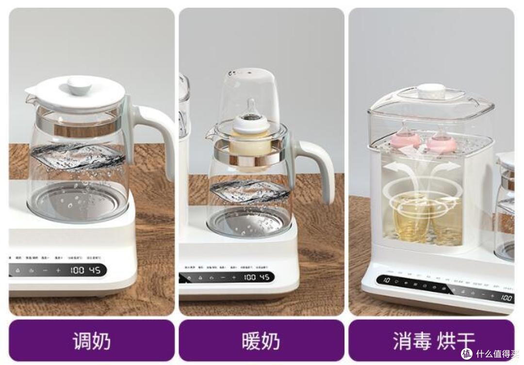 宝宝喂养,一套装备消毒暖奶全部搞定!