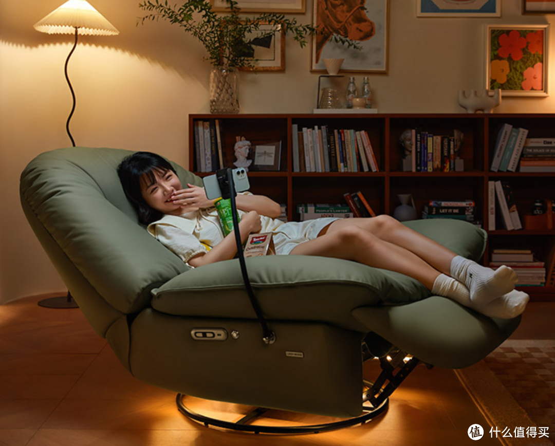 躺平放空神器！林氏家居“怎么坐都可椅G085”单人电动沙发，值得入手吗？